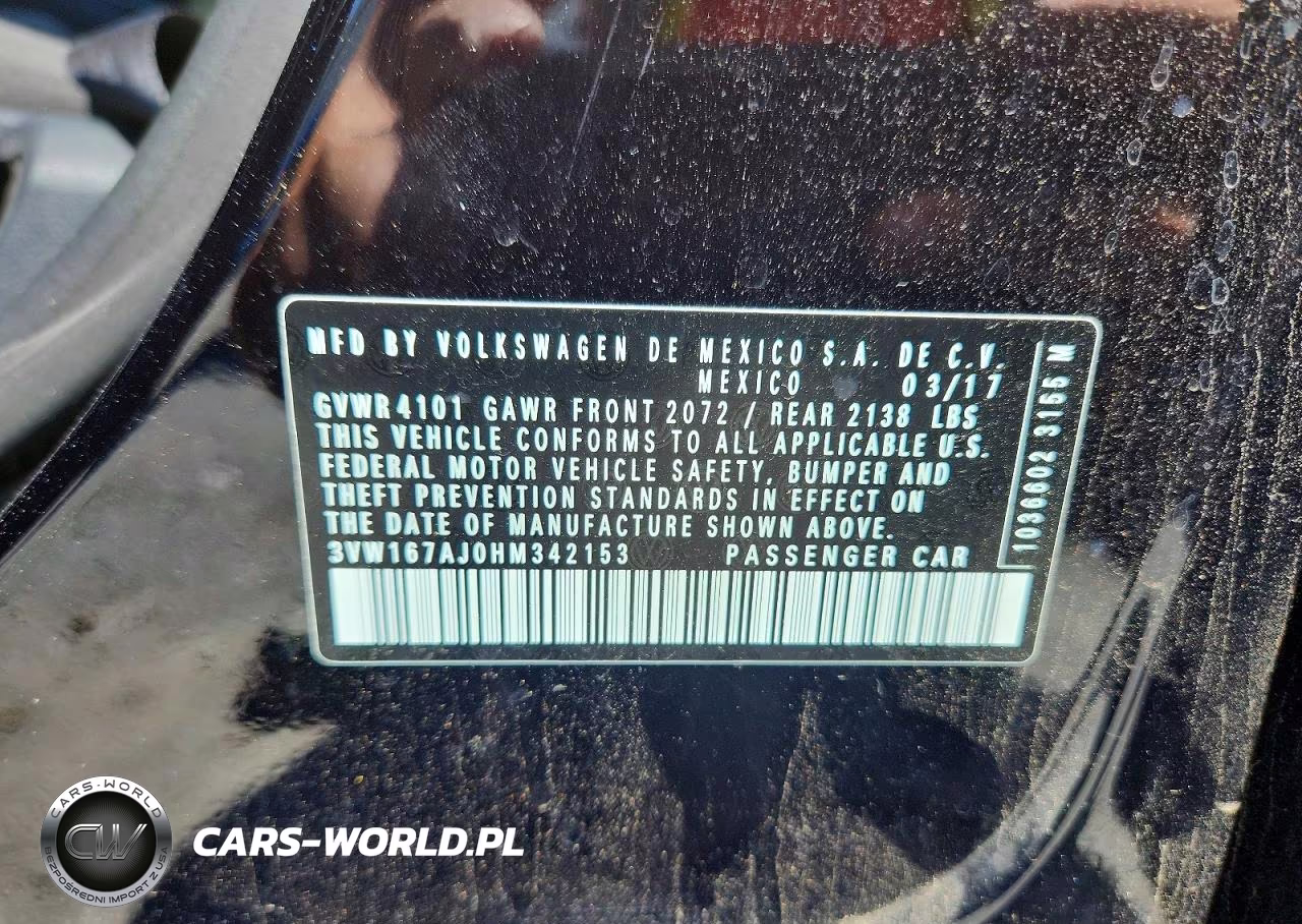2017 Volkswagen Jetta S VIN:3VW167AJ0HM342153 - 12