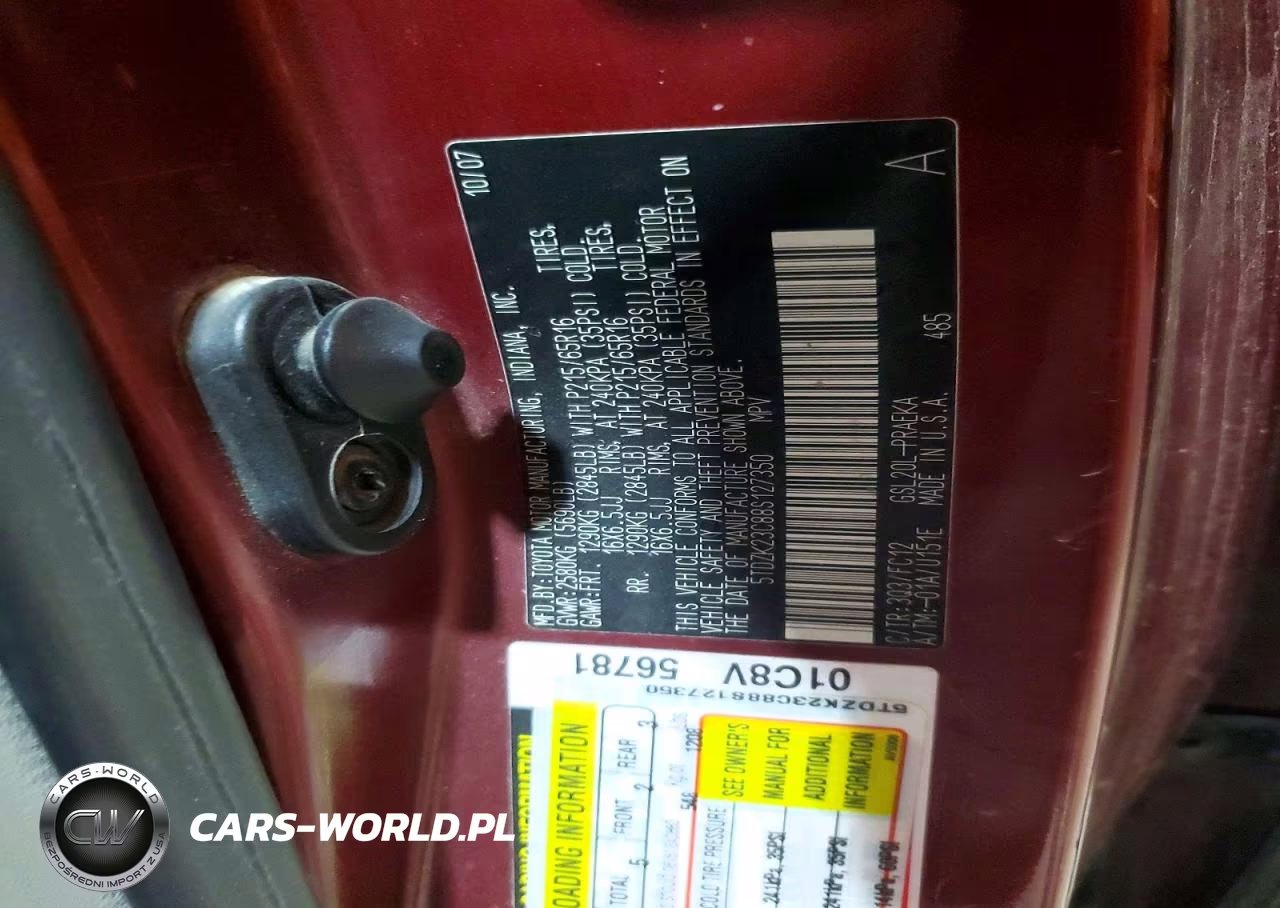 2008 Toyota Sienna Le 8-Passenger VIN:5TDZK23C88S127350 - 13