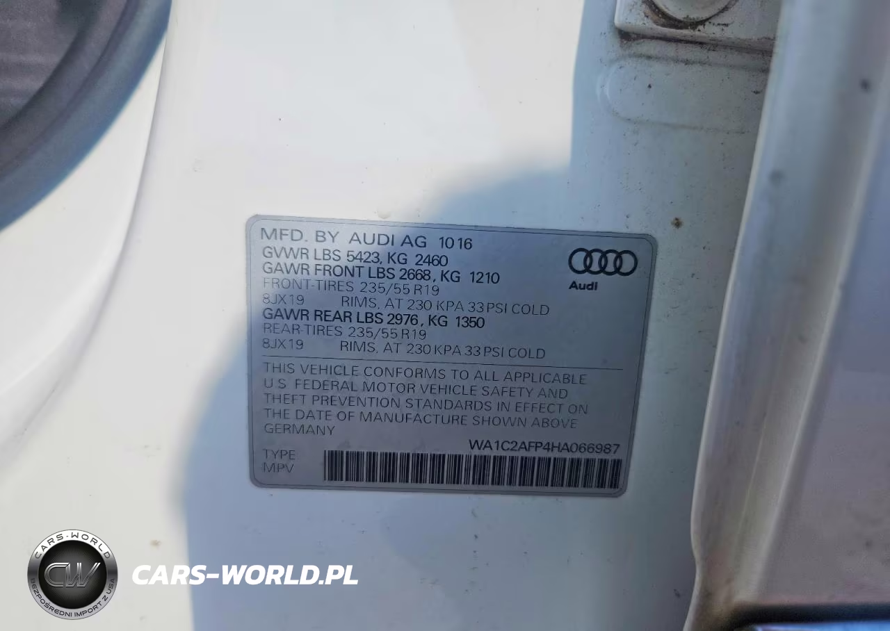 2017 Audi Q5 VIN:WA1C2AFP4HA066987 - 13
