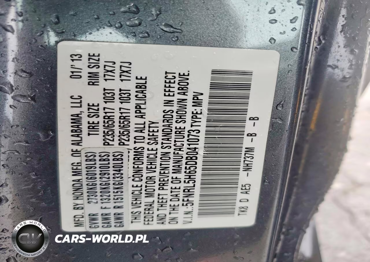 2013 Honda Odyssey Exl VIN:5FNRL5H65DB041073 - 13