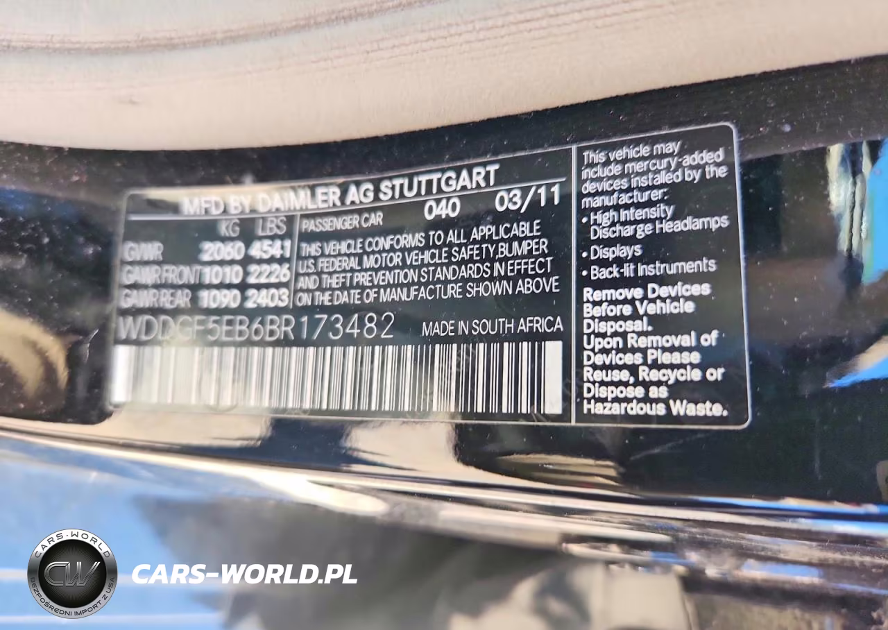 2011 Merz 300-Class VIN:WDDGF5EB6BR173482 - 12