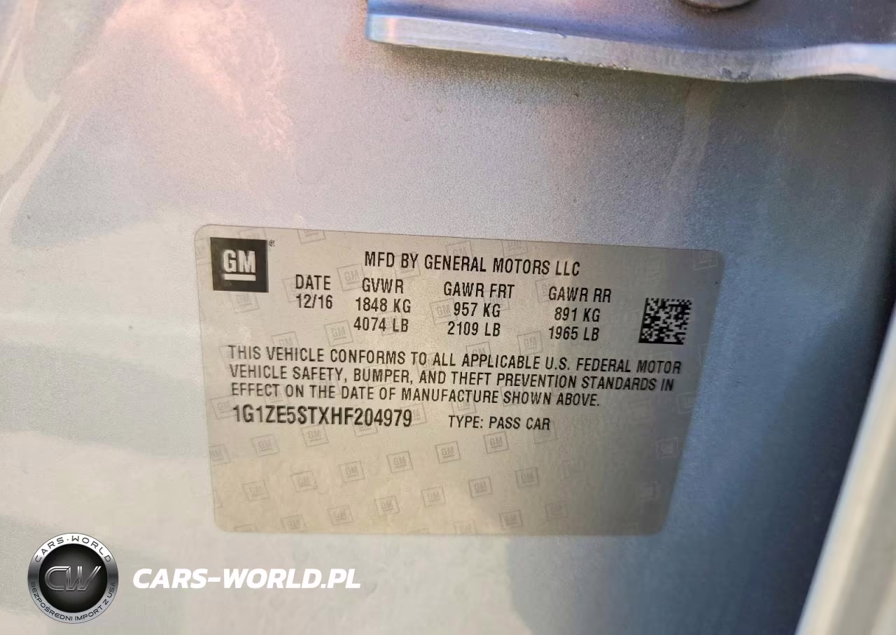 2017 Chevrolet Malibu Lt VIN:1G1ZE5STXHF204979 - 12
