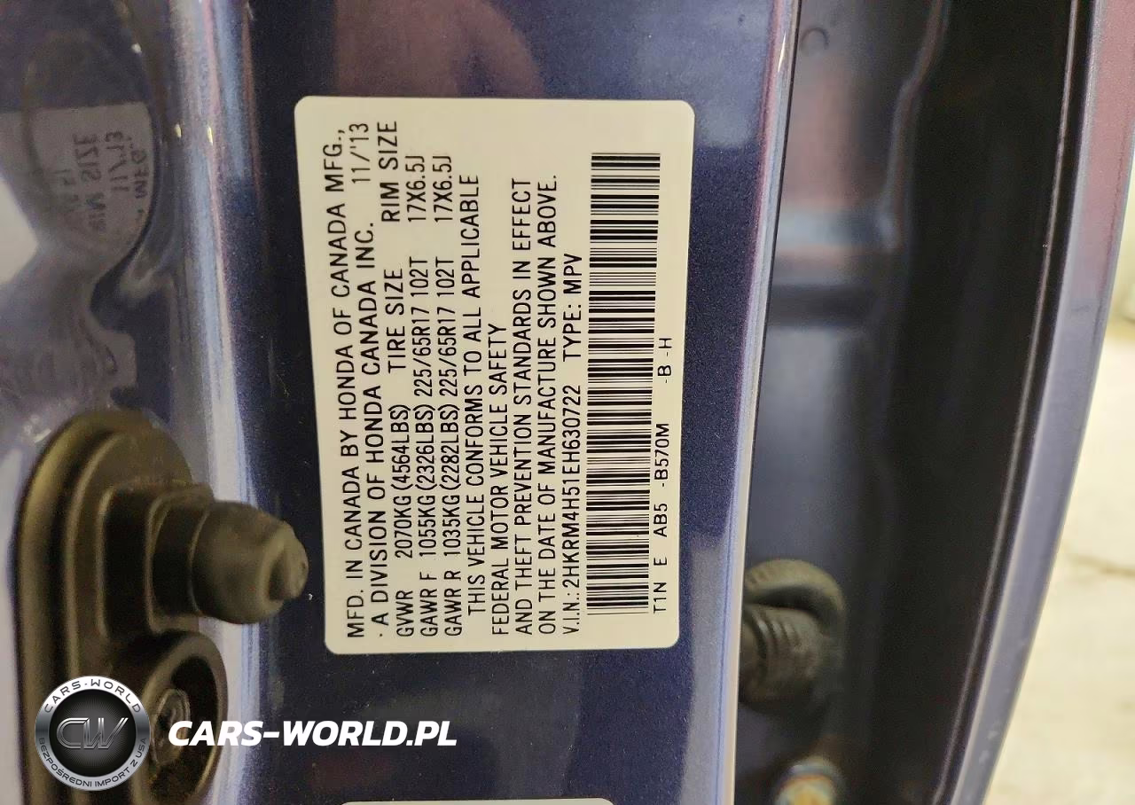 2014 Honda Cr-V Ex VIN:2HKRM4H51EH630722 - 13