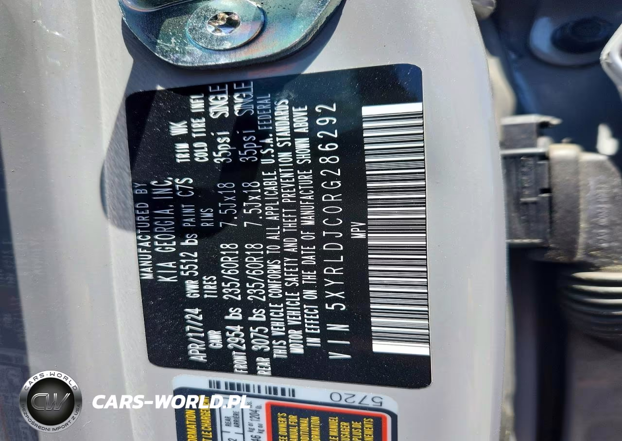 2024 Kia Sorento S VIN:5XYRLDJC0RG286292 - 13