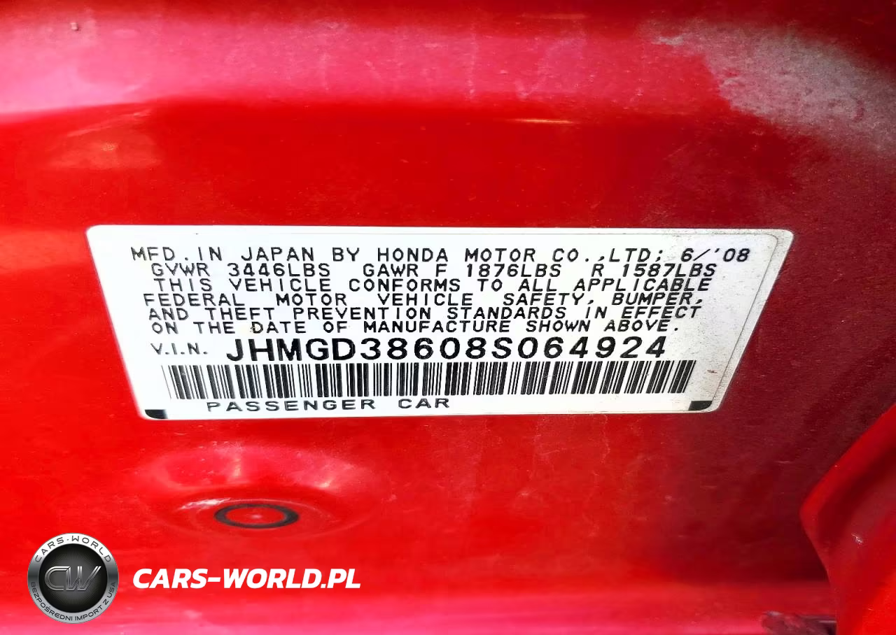 2008 Honda Fit Sport VIN:JHMGD38608S064924 - 13