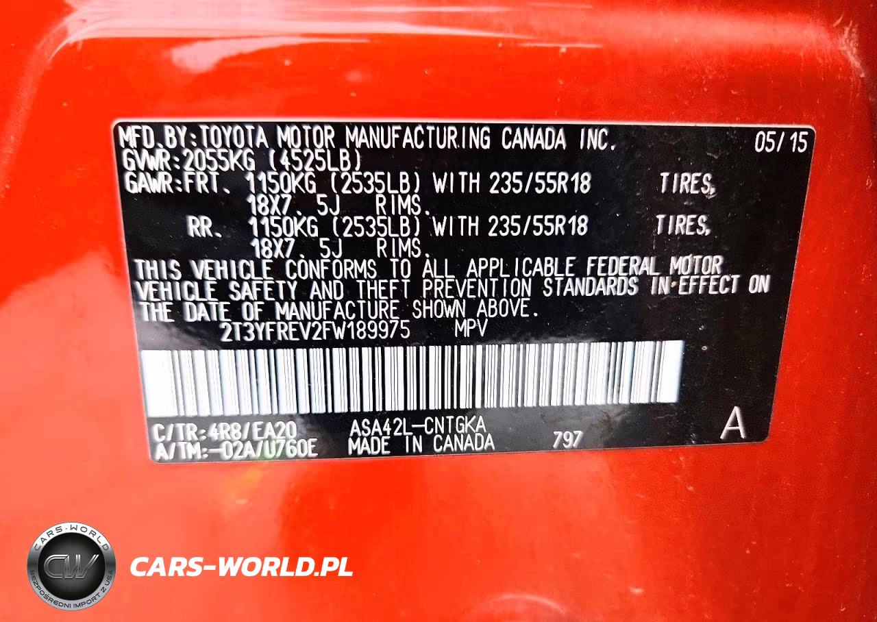 2015 Toyota Rav4 Limited VIN:2T3YFREV2FW189975 - 13