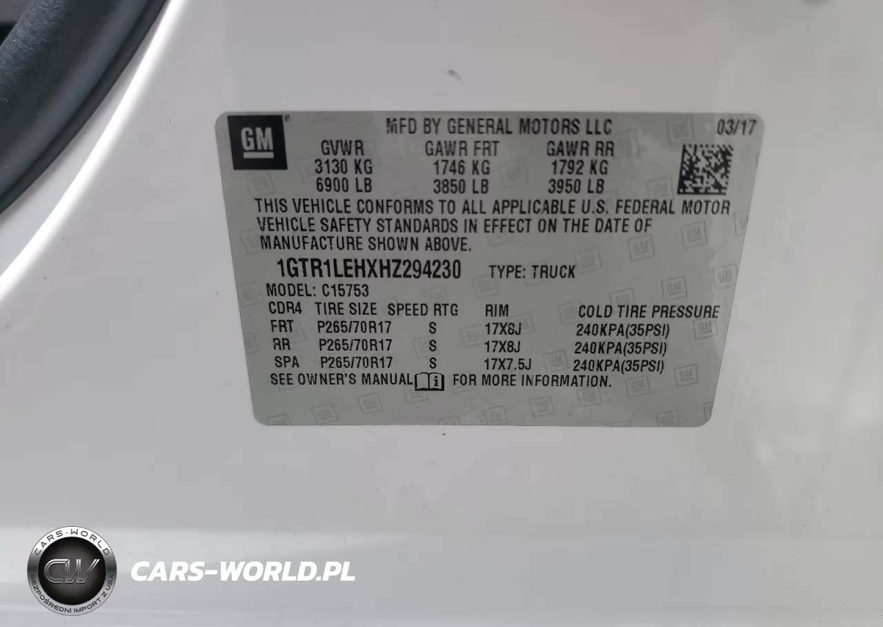 2017 GMC Sierra C1500 VIN:1GTR1LEHXHZ294230 - 12