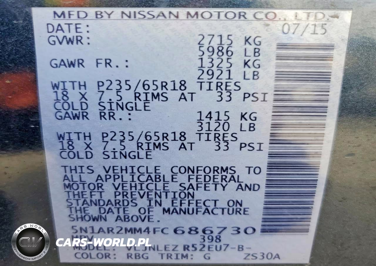 2015 Nissan Pathfinder S VIN:5N1AR2MM4FC686730 - 13