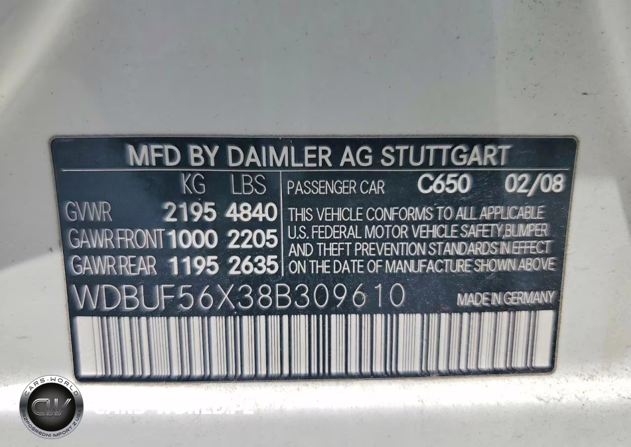 2008 Mercedes-Benz E 350 VIN:WDBUF56X38B309610 - 12