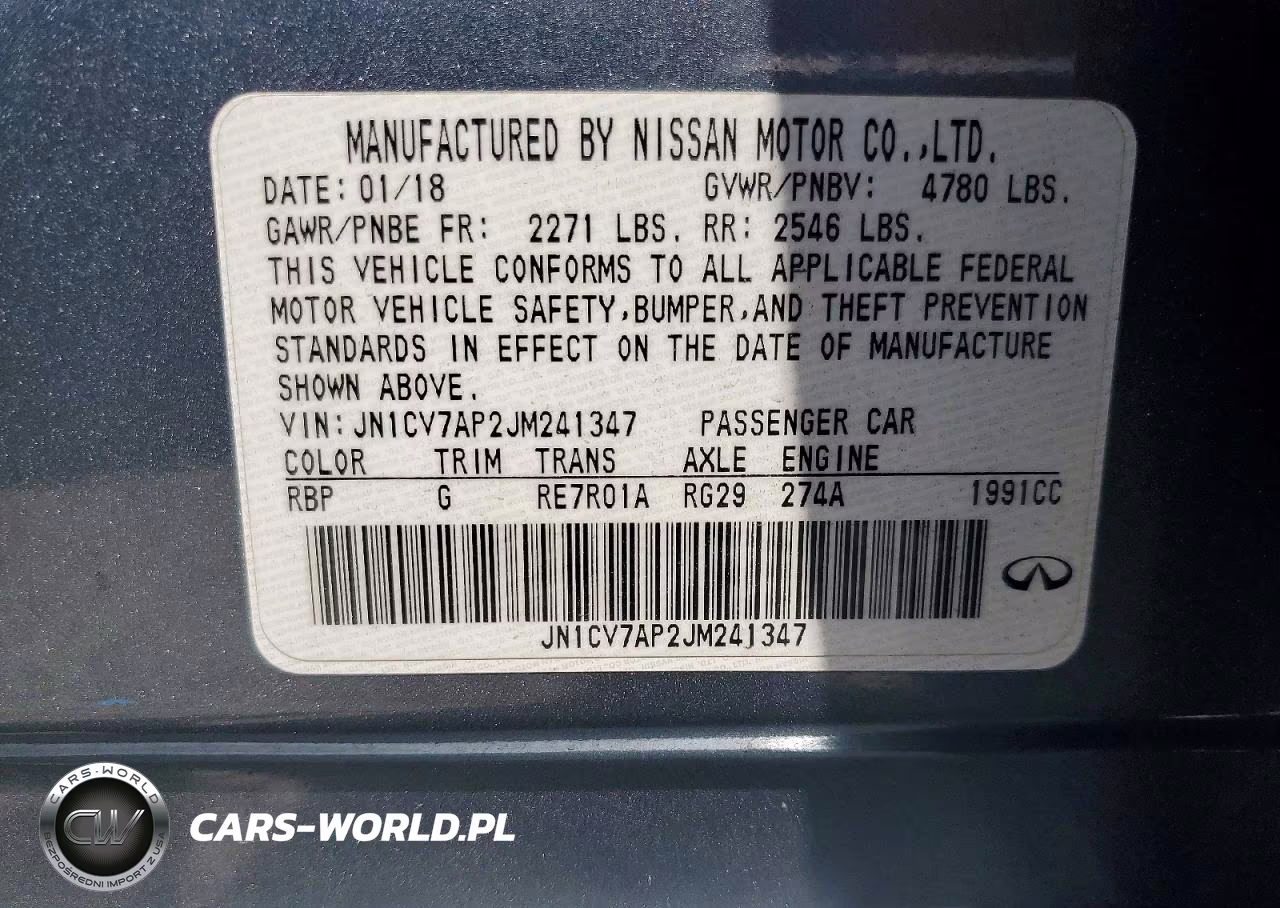 2018 Infiniti Q50 2.0T Luxe VIN:JN1CV7AP2JM241347 - 13