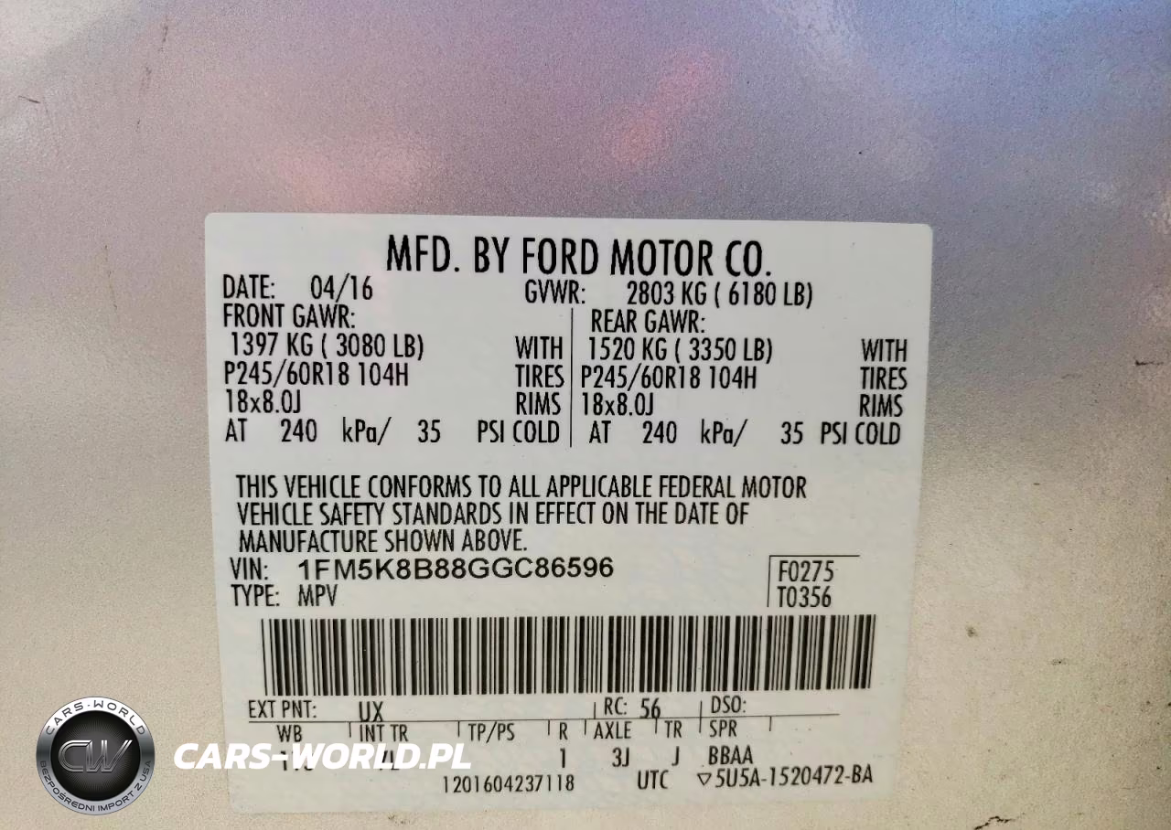 2016 Ford Explorer VIN:1FM5K8B88GGC86596 - 13