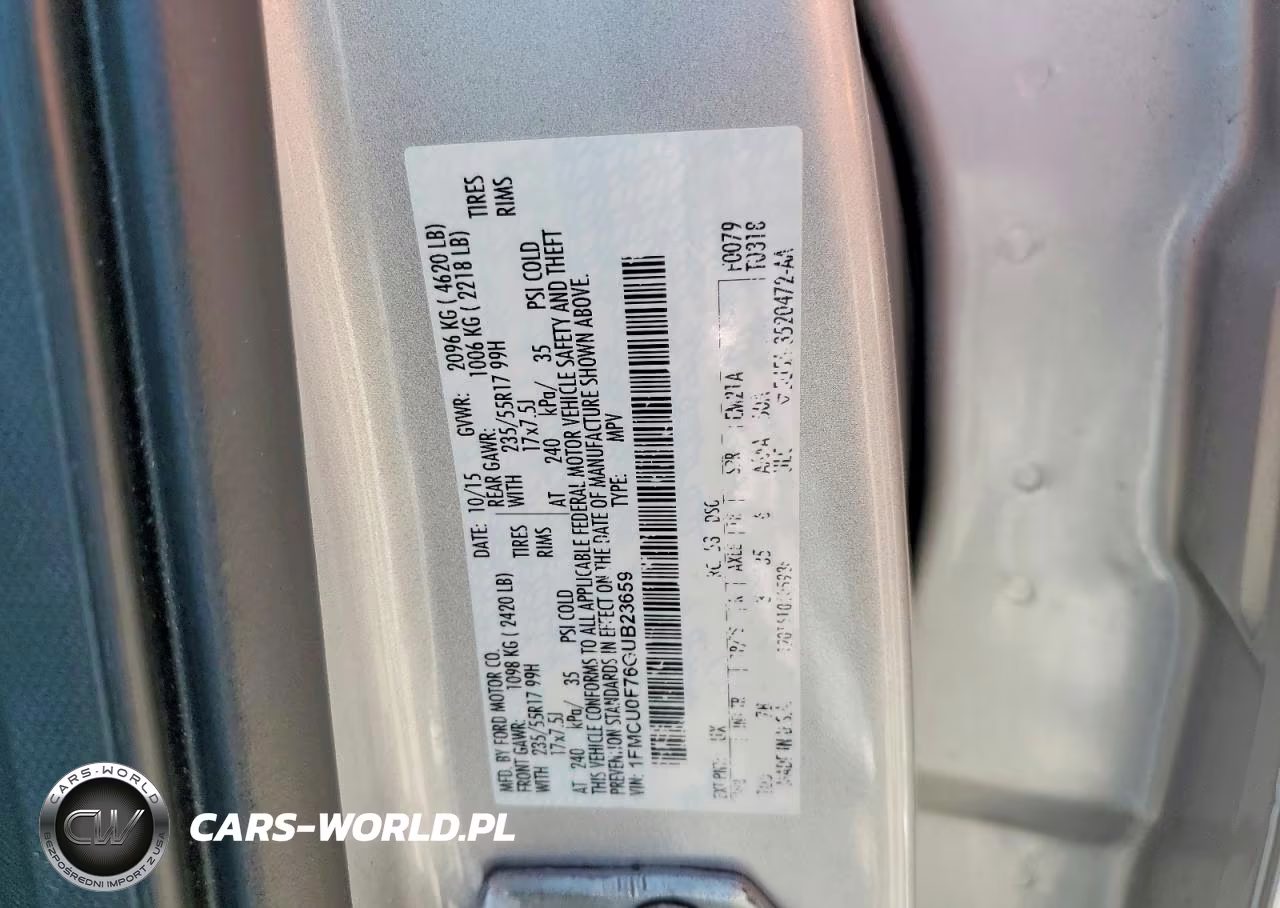 2016 Ford Escape S VIN:1FMCU0F76GUB23659 - 12