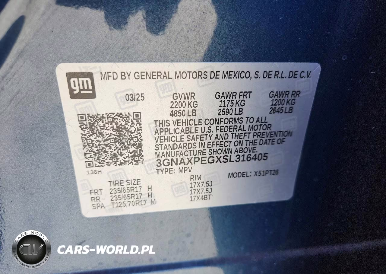 2025 Chevrolet Equinox Lt VIN:3GNAXPEGXSL316405 - 14