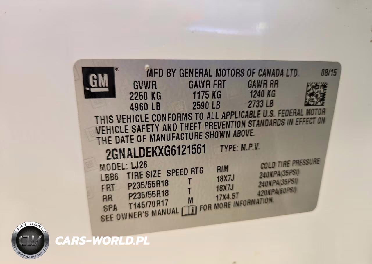 2016 Chevrolet Equinox Ltz VIN:2GNALDEKXG6121561 - 13