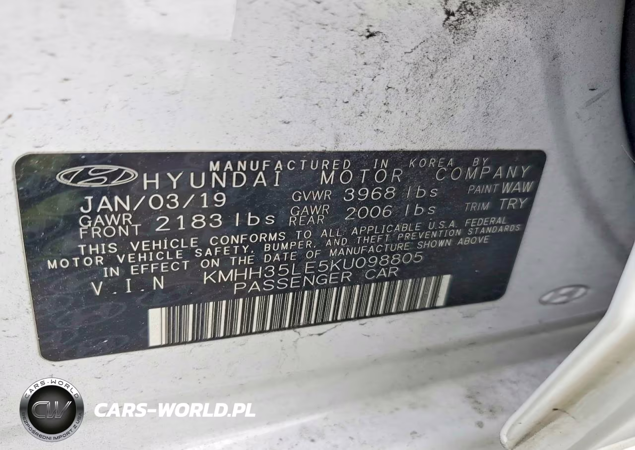 2019 Hyundai Elantra Gt Base VIN:KMHH35LE5KU098805 - 12