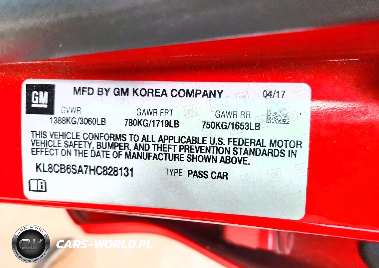 2017 Chevrolet Spark Ls VIN:KL8CB6SA7HC828131 - 12