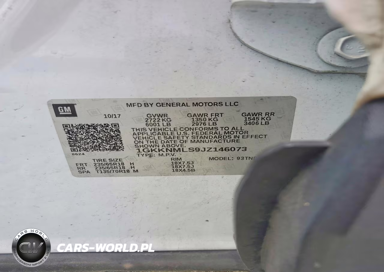 2018 GMC Acadia Slt-1 VIN:1GKKNMLS9JZ146073 - 13