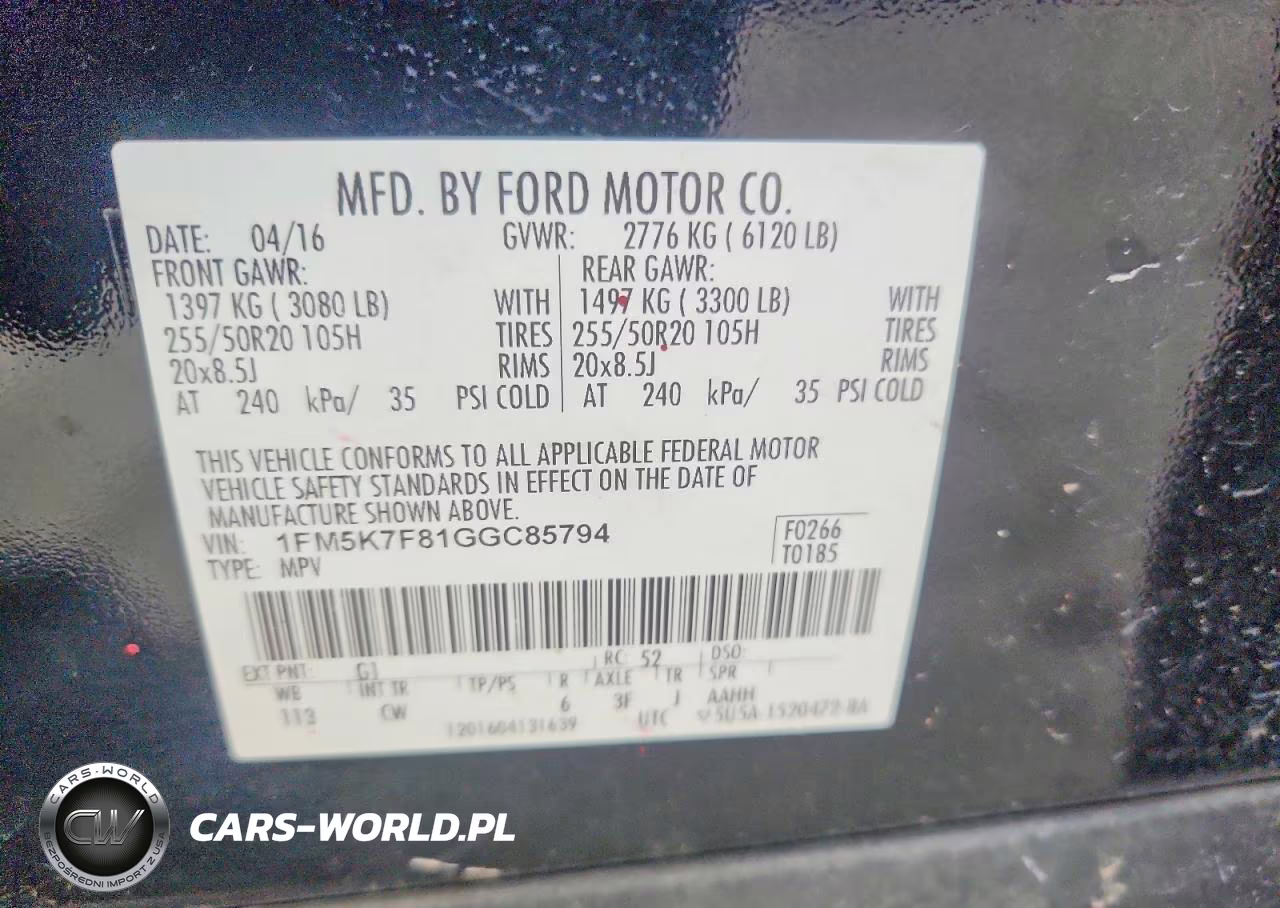 2016 Ford Explorer Limited VIN:1FM5K7F81GGC85794 - 12