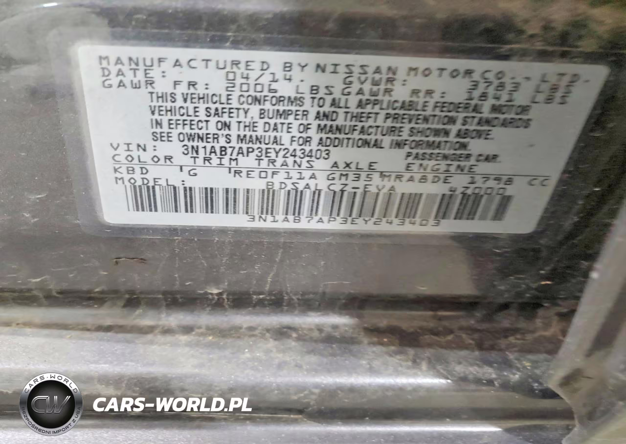 2014 Nissan Sentra S VIN:3N1AB7AP3EY243403 - 12