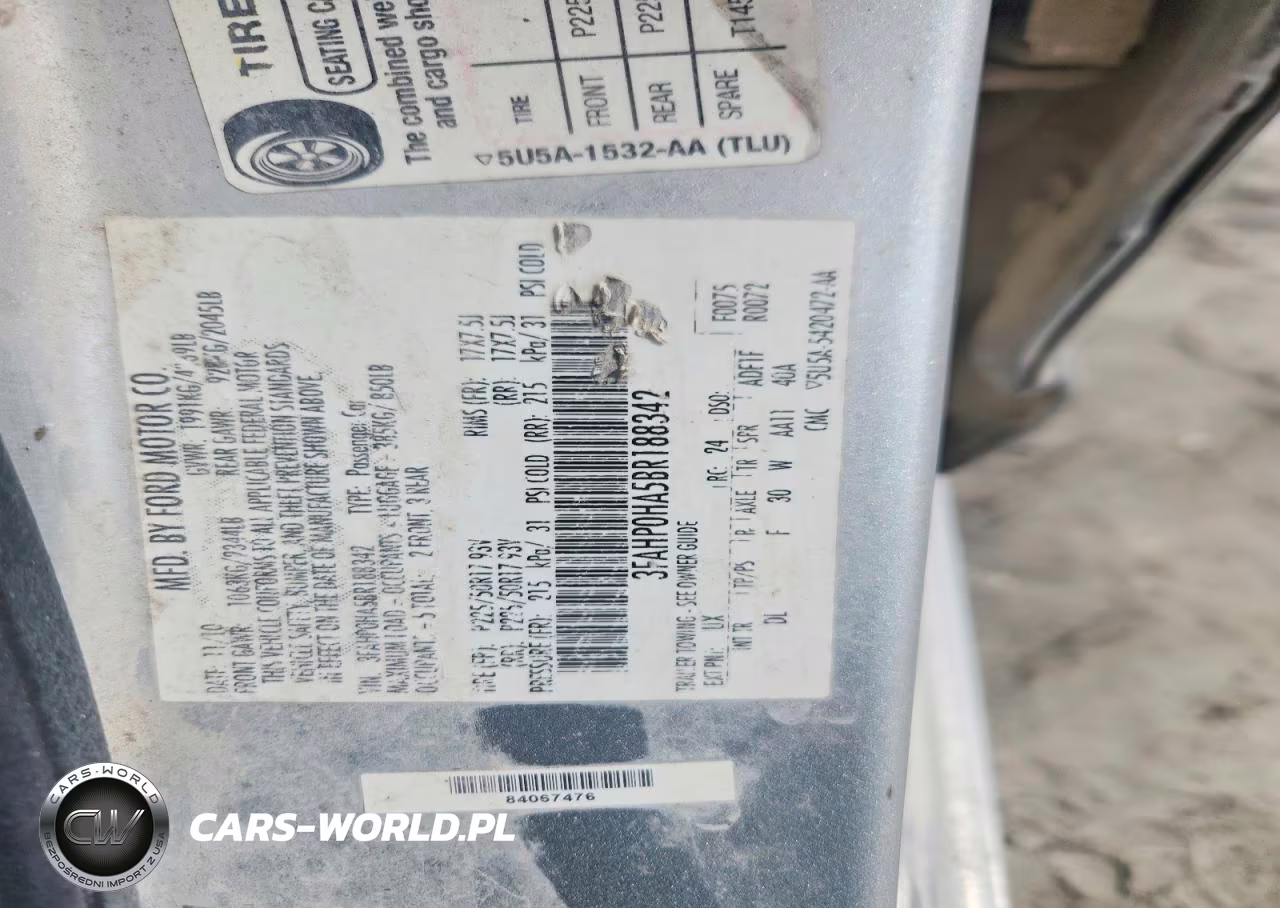 2011 Ford Fusion Se VIN:3FAHP0HA5BR188342 - 12