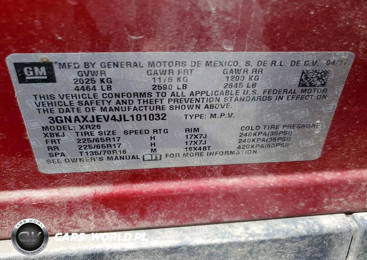 2018 Chevrolet Equinox Lt VIN:3GNAXJEV4JL101032 - 13