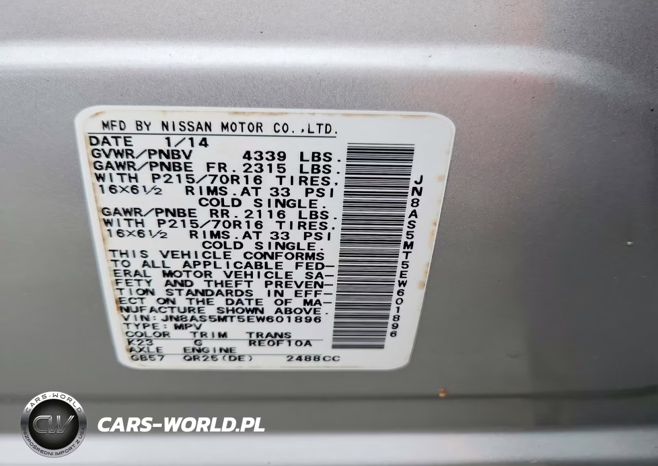 2014 Nissan Rogue Select S VIN:JN8AS5MT5EW601896 - 13