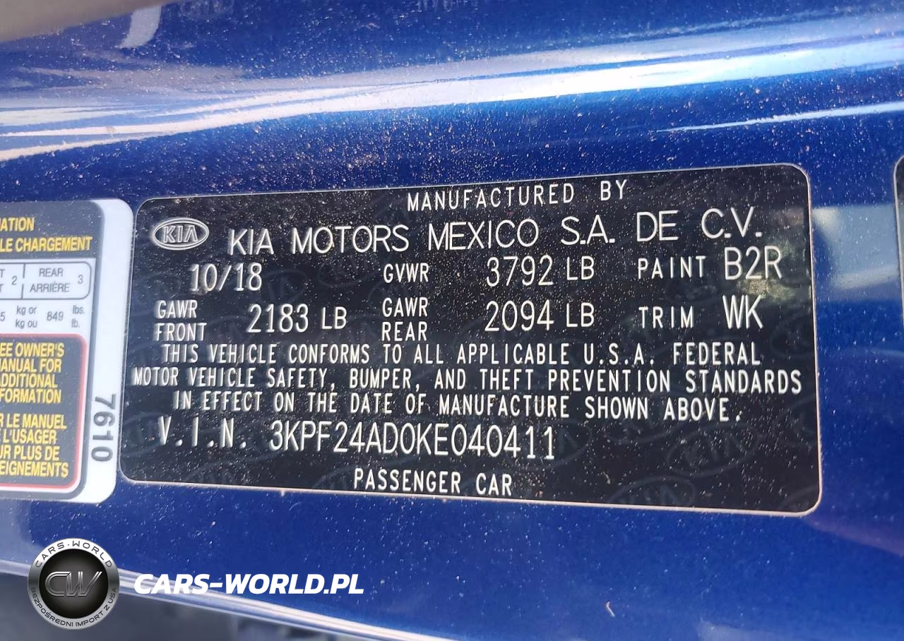 2019 Kia Forte Lxs VIN:3KPF24AD0KE040411 - 12
