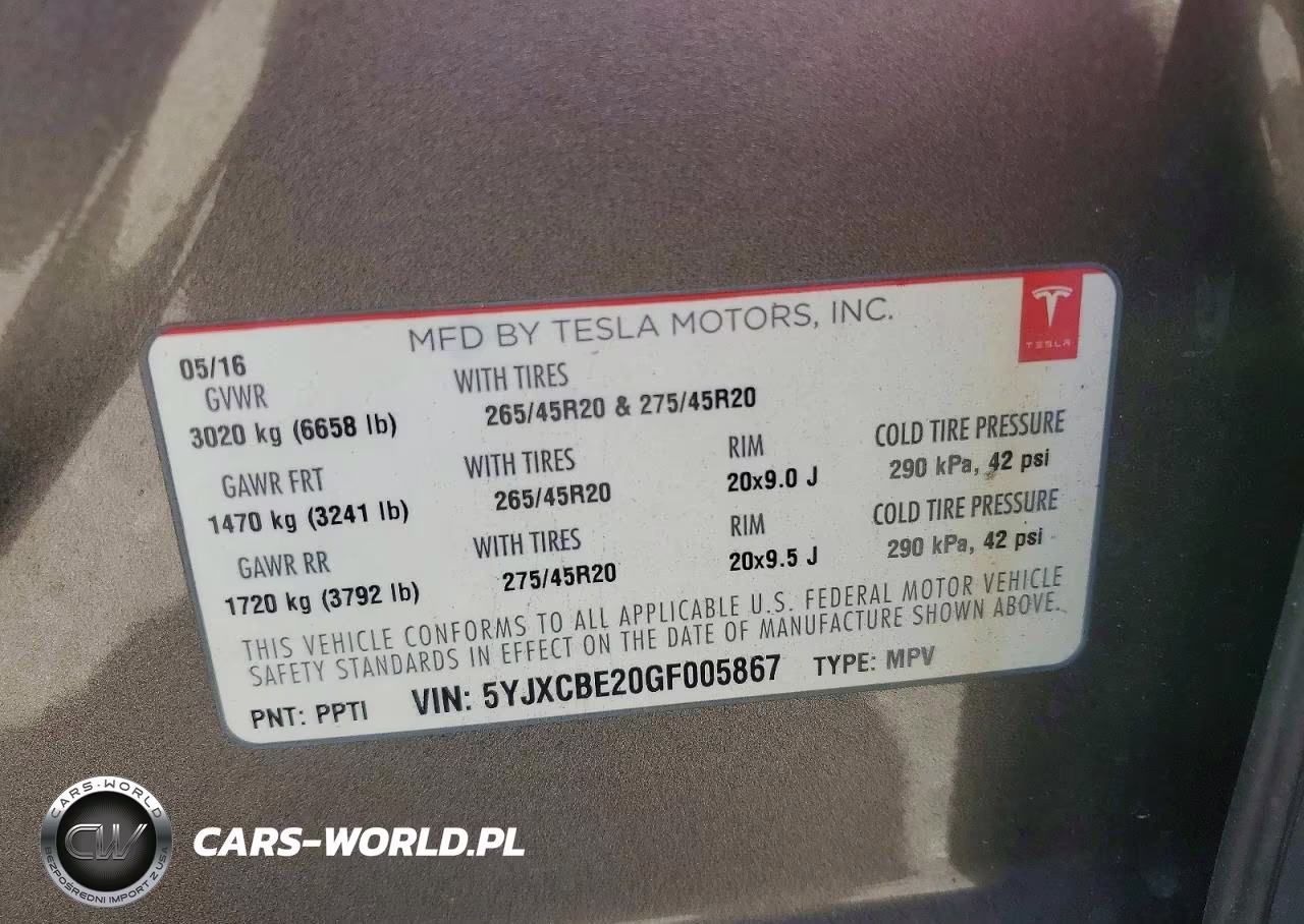 2016 Tesla Model X VIN:5YJXCBE20GF005867 - 13