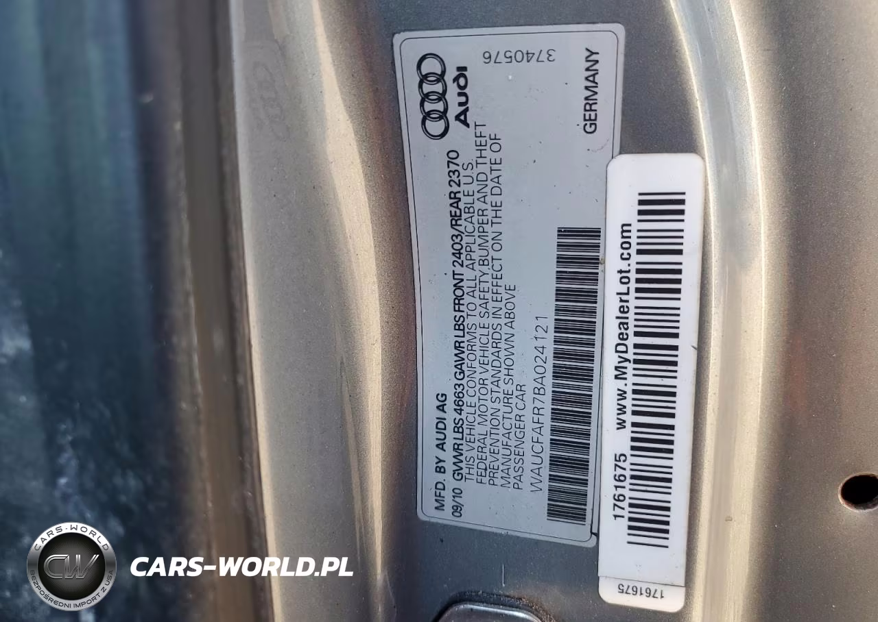 2011 Audi A5 Premium VIN:WAUCFAFR7BA024121 - 13