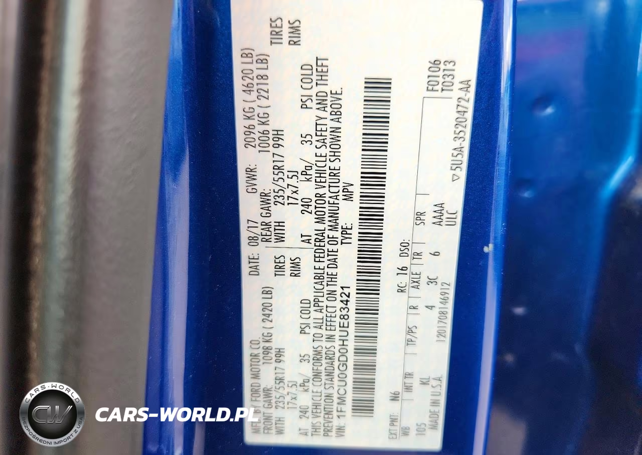 2017 Ford Escape Se VIN:1FMCU0GD0HUE83421 - 13