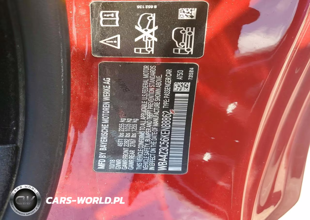 2019 BMW 430Xi VIN:WBA4Z3C56KEN88862 - 12