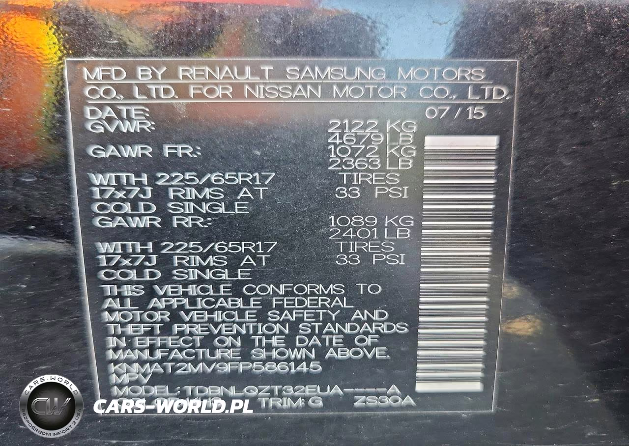 2015 Nissan Rogue Sv VIN:KNMAT2MV9FP586145 - 13