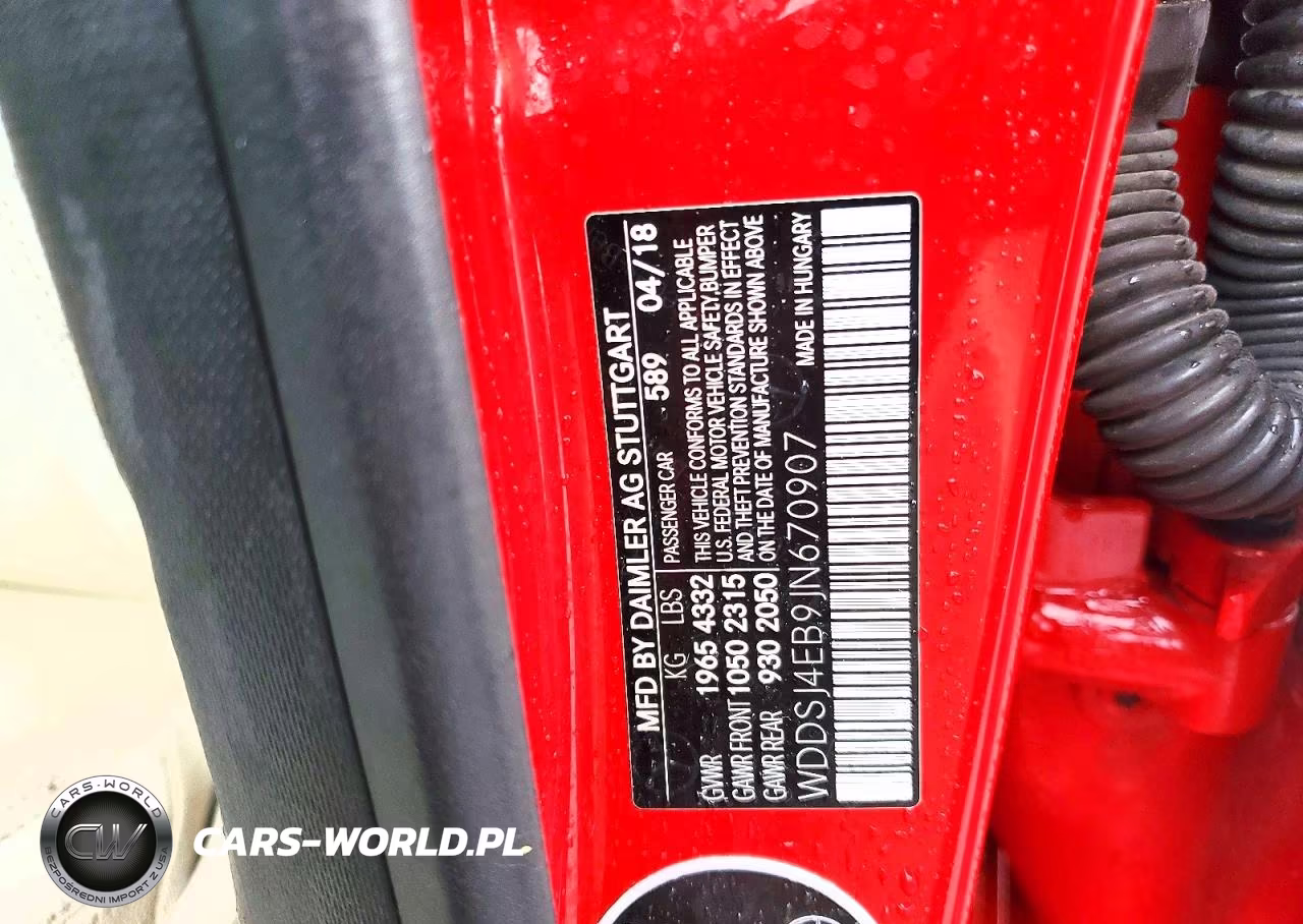 2018 Mercedes-Benz Cla 250 VIN:WDDSJ4EB9JN670907 - 12