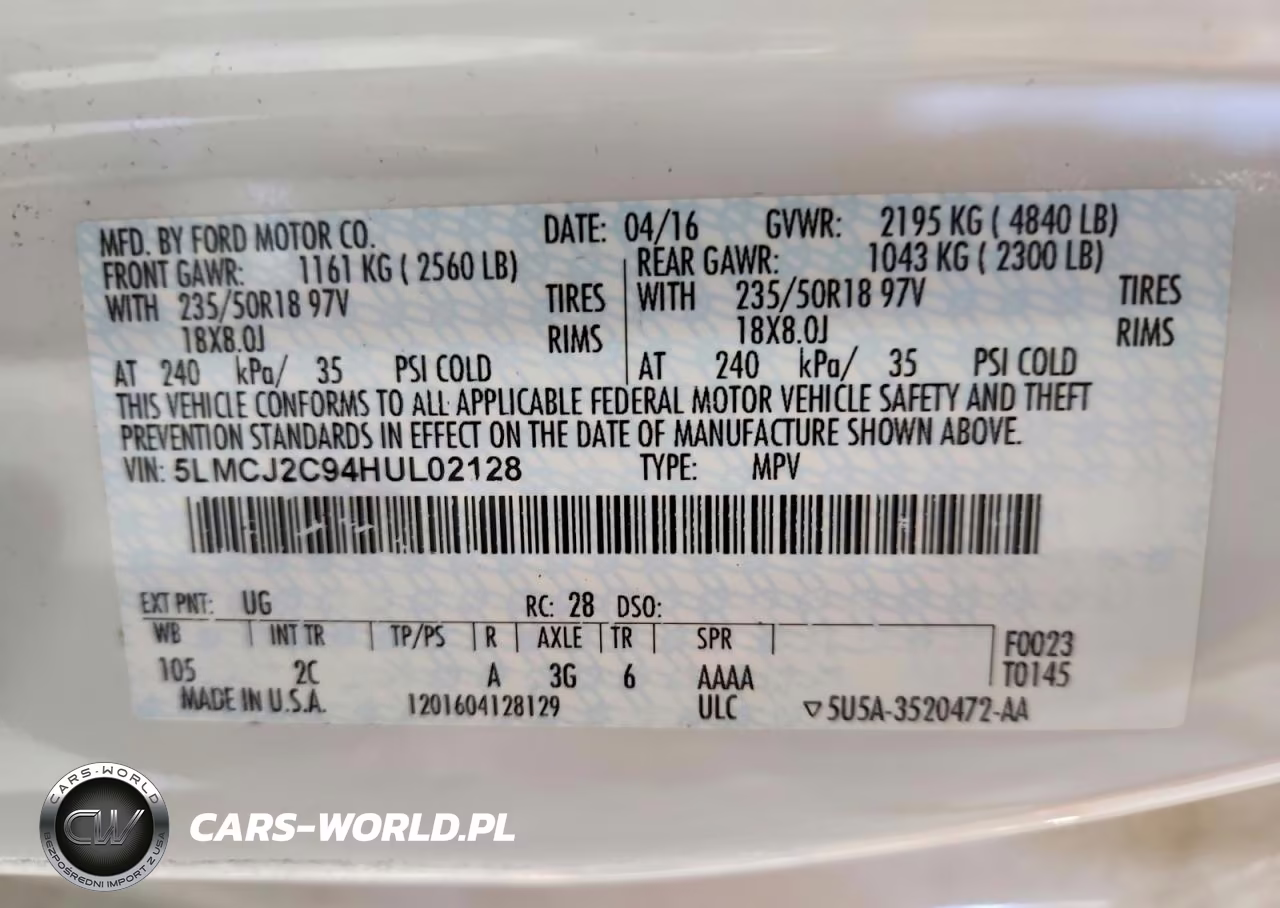 2017 Lincoln Mkc Select VIN:5LMCJ2C94HUL02128 - 13