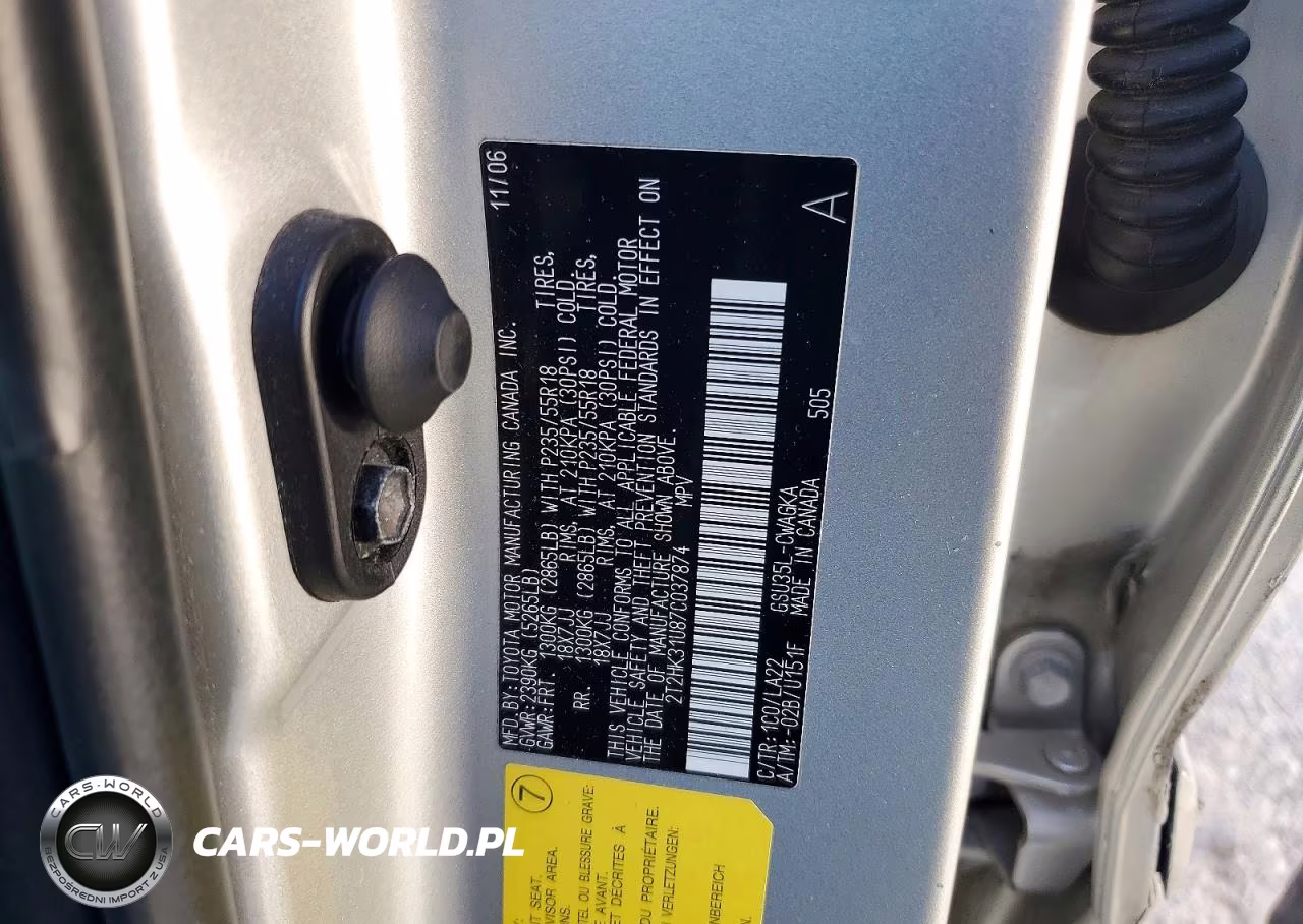 2007 Lexus Rx 350 VIN:2T2HK31U87C037874 - 13