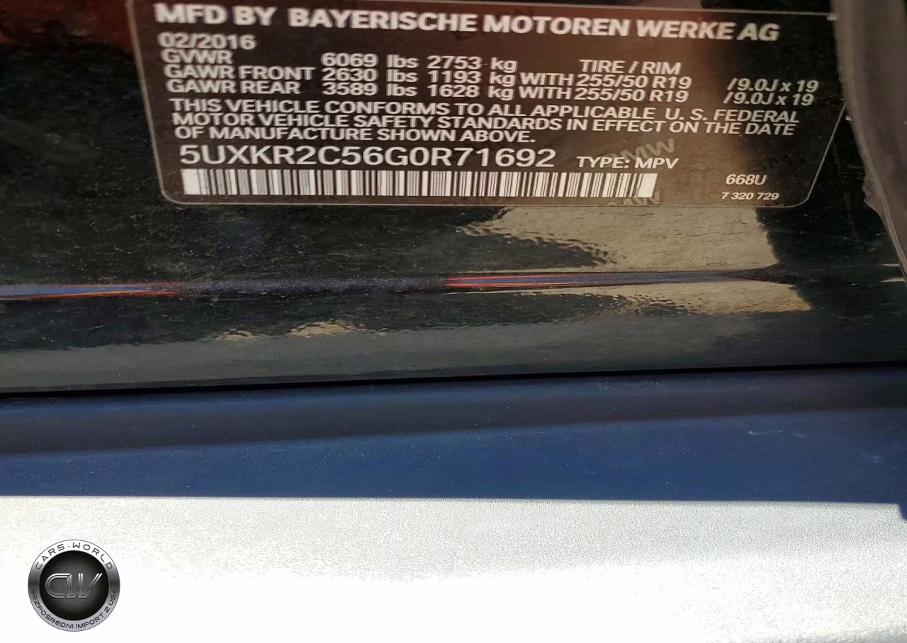 2016 BMW X5 Sdrive35I VIN:5UXKR2C56G0R71692 - 13