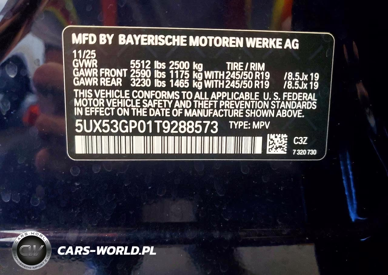 2026 BMW X3 30 xDrive VIN:5UX53GP01T9288573 - 13