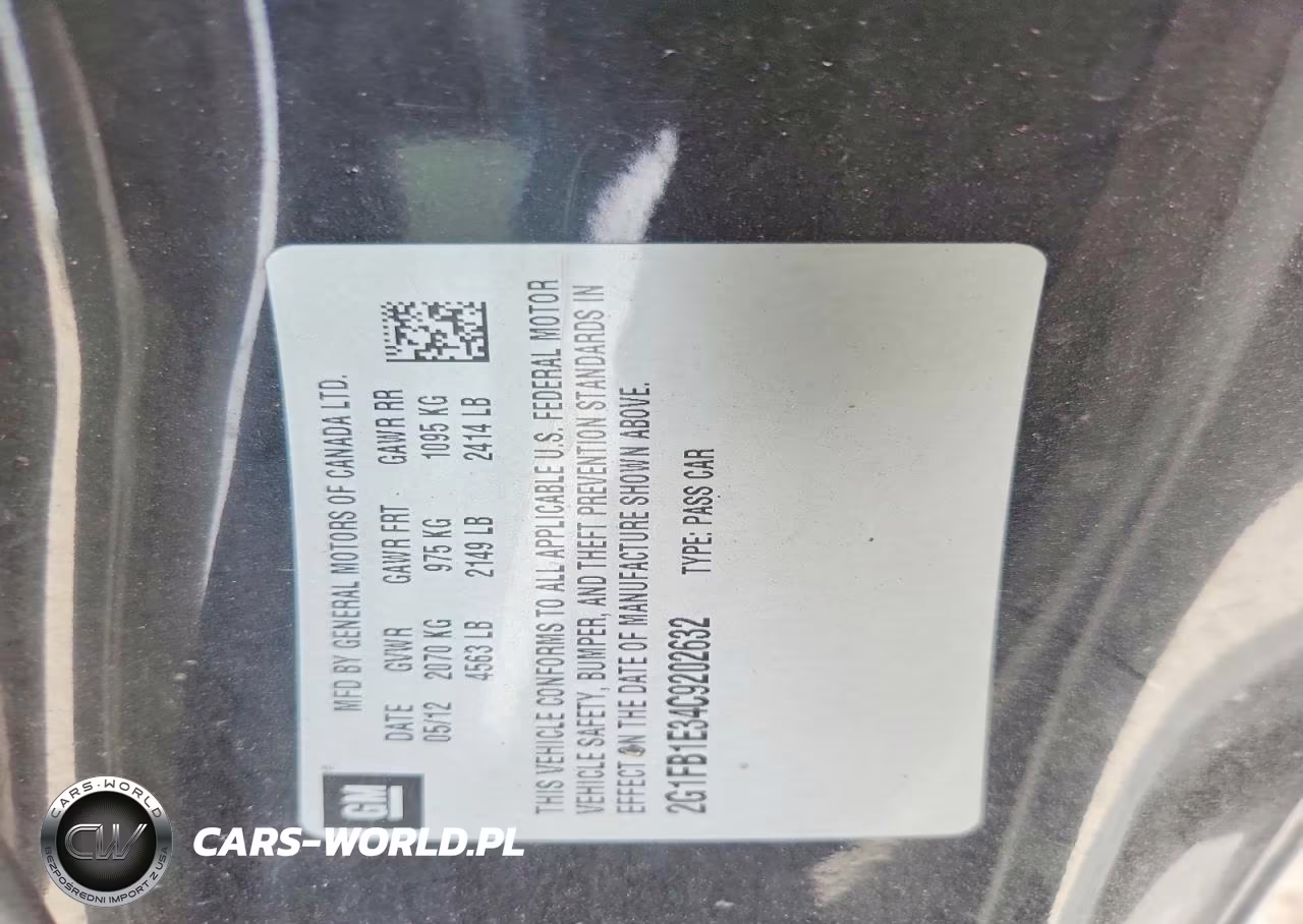 2012 Chevrolet Camaro Lt VIN:2G1FB1E34C9202632 - 13