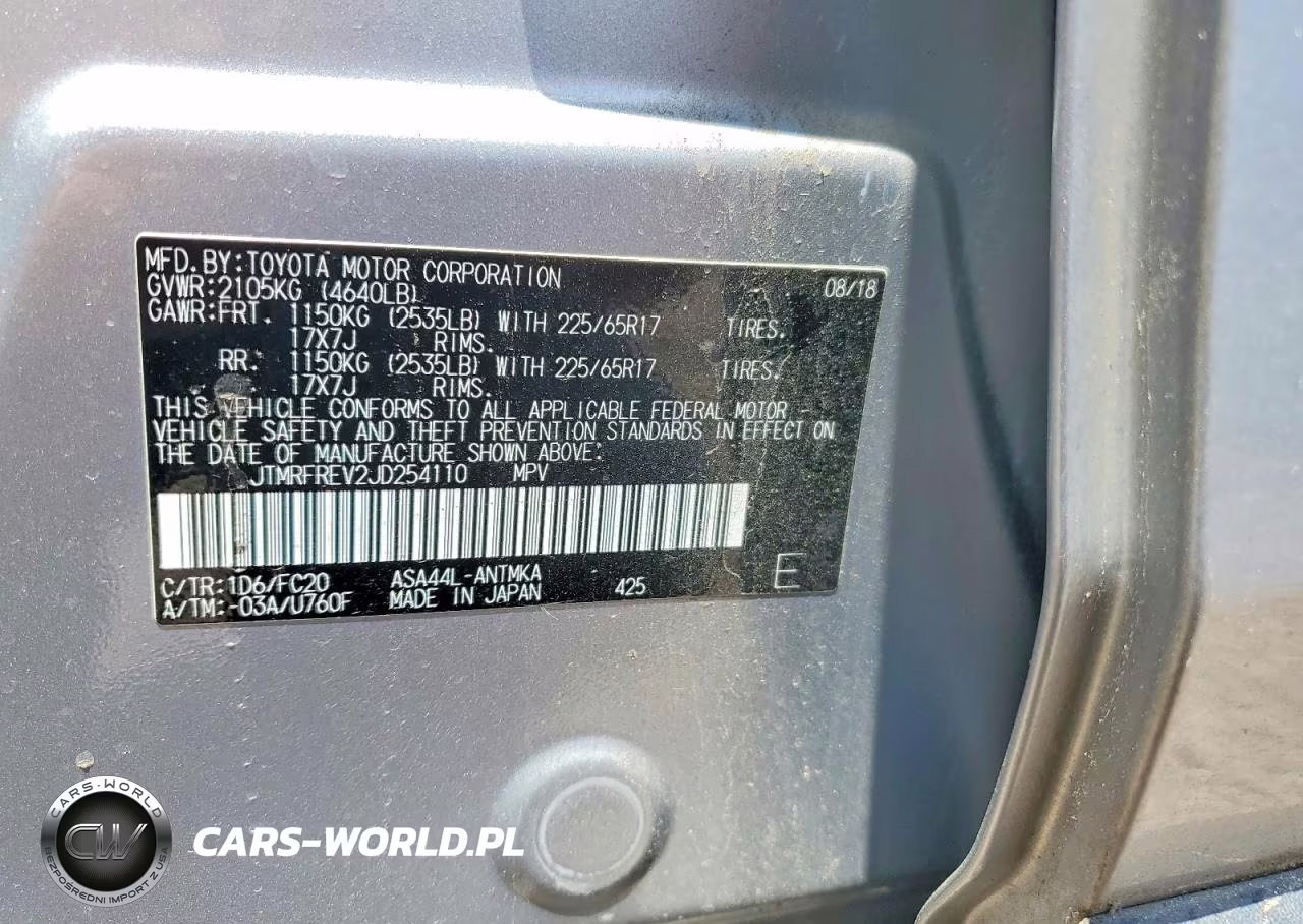 2018 Toyota Rav4 Xle VIN:JTMRFREV2JD254110 - 13