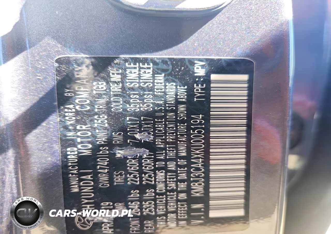2019 Hyundai Tucson Value VIN:KM8J3CA4XKU005194 - 13