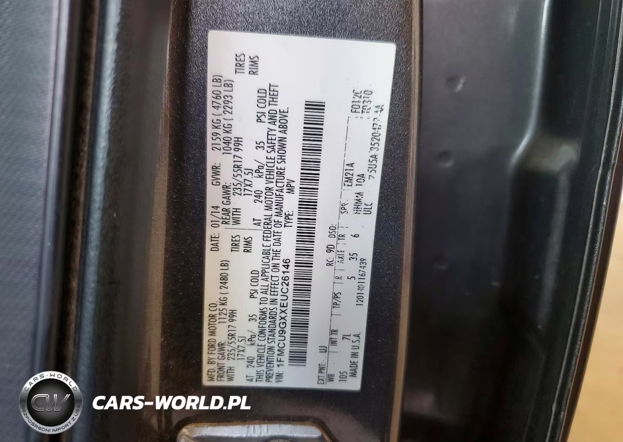2014 Ford Escape Se VIN:1FMCU9GXXEUC26146 - 12