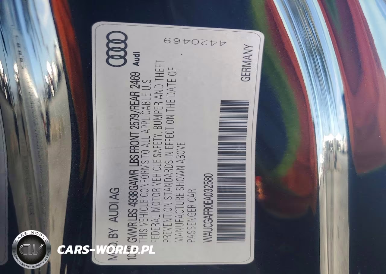 2014 Audi S5 Premium Plus VIN:WAUCGAFR0EA032580 - 12