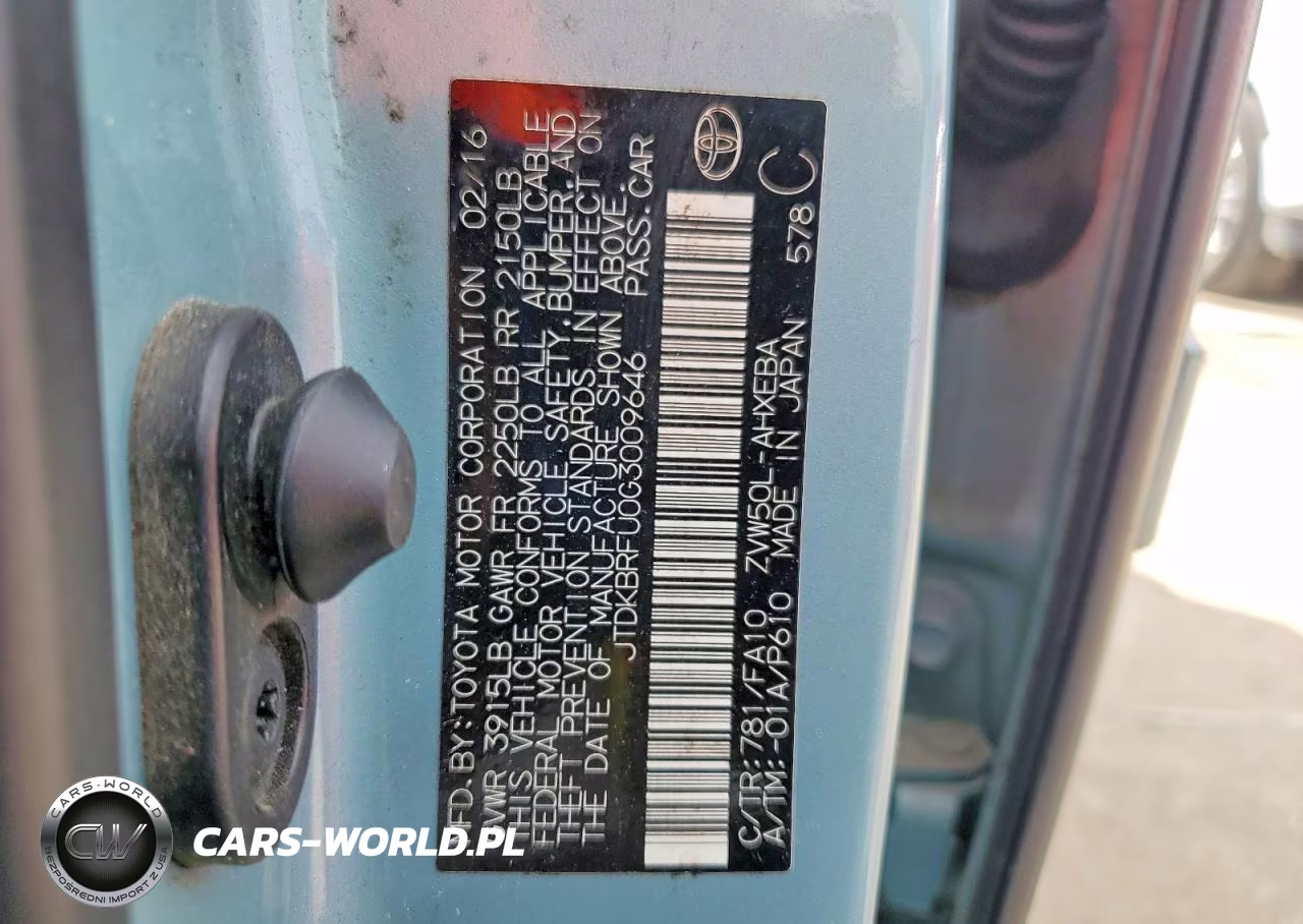 2016 Toyota Prius Two VIN:JTDKBRFU0G3009646 - 12