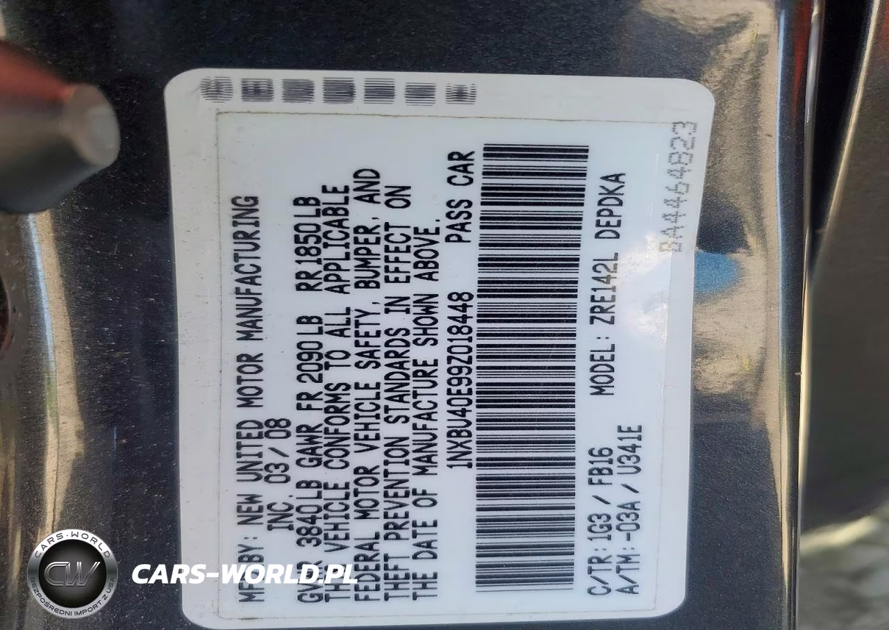 2009 Toyota Corolla Base VIN:1NXBU40E99Z018448 - 12