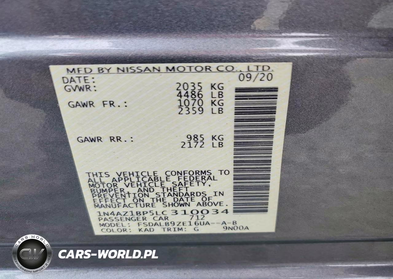 2020 Nissan Leaf S VIN:1N4AZ1BP5LC310034 - 13