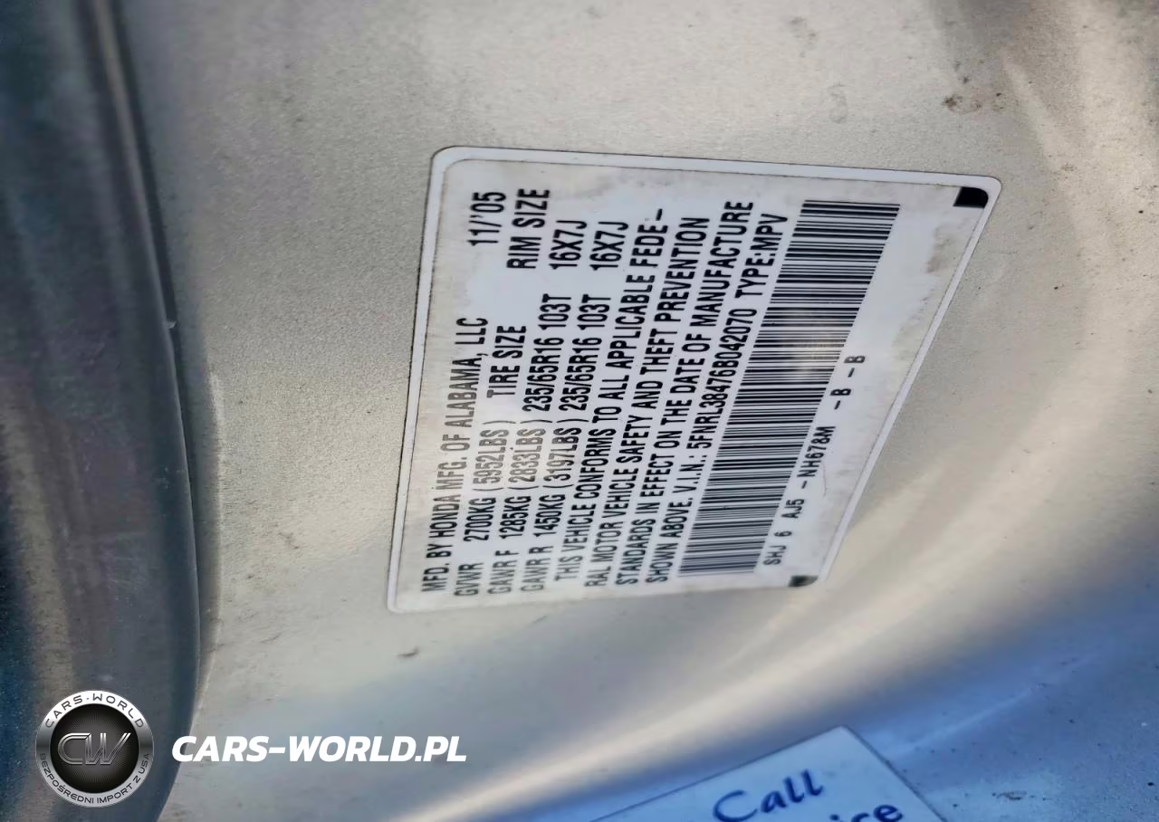 2006 Honda Odyssey Ex VIN:5FNRL38476B042070 - 13