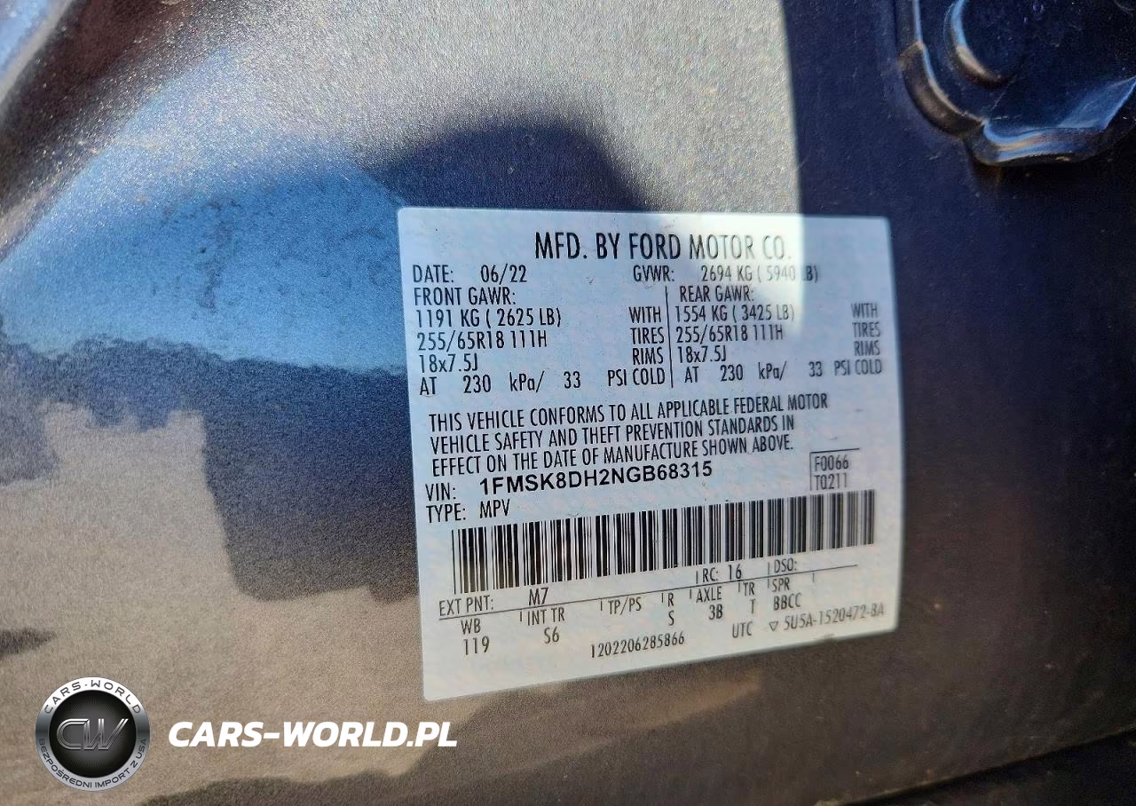 2022 Ford Explorer Xlt VIN:1FMSK8DH2NGB68315 - 13