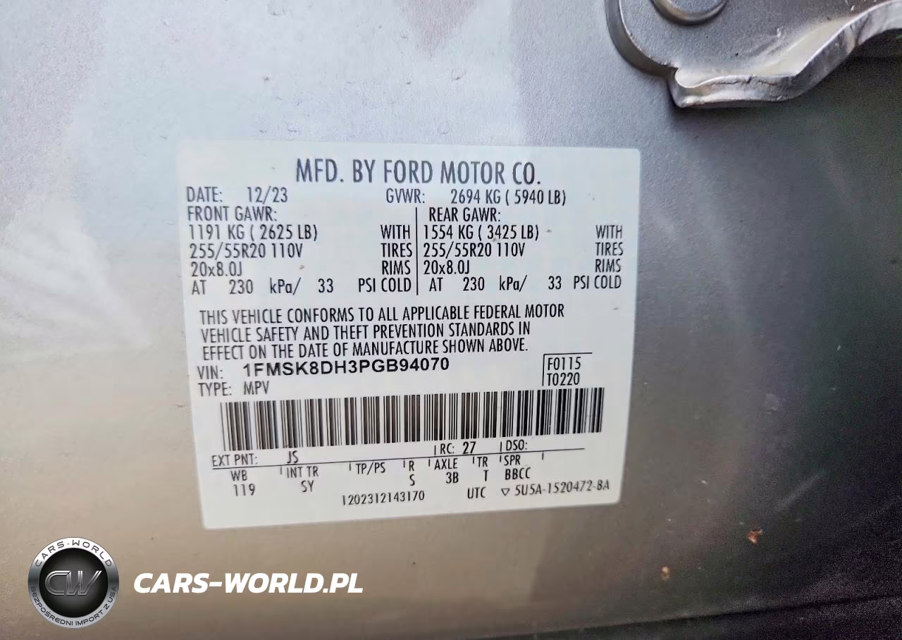2023 Ford Explorer Xlt VIN:1FMSK8DH3PGB94070 - 13