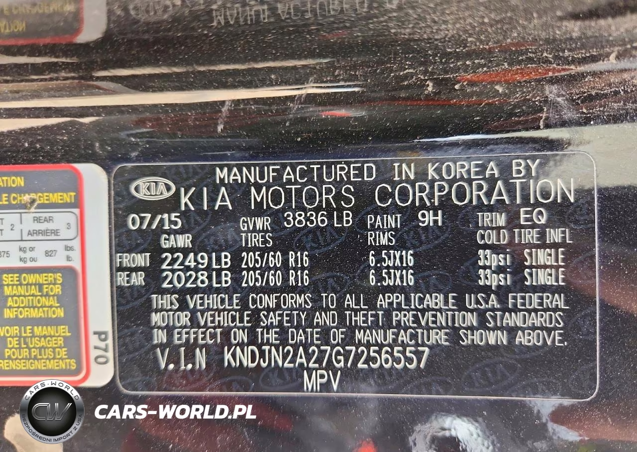 2016 Kia Soul Base VIN:KNDJN2A27G7256557 - 12