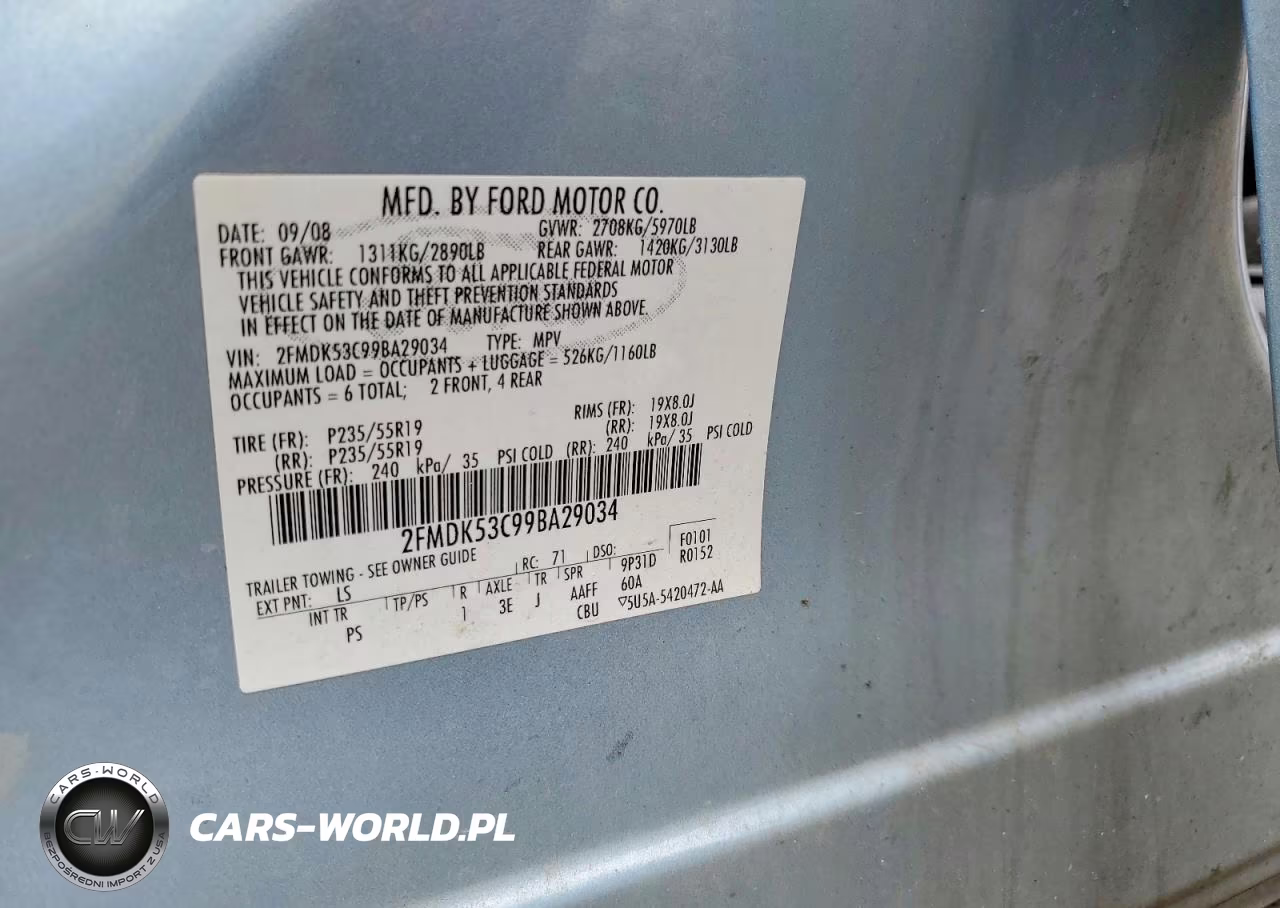 2009 Ford Flex Limited VIN:2FMDK53C99BA29034 - 13